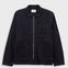 Folk | Folk Zip Overshirt - Black Herringbone
