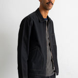 Folk | Folk Zip Overshirt - Black Herringbone