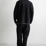 Folk | Folk Zip Overshirt - Black Herringbone