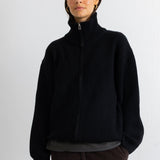 Zip Through Jumper - Black