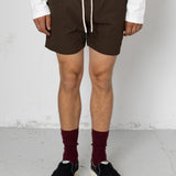 Tucker Textured Swim Short - Chocolate