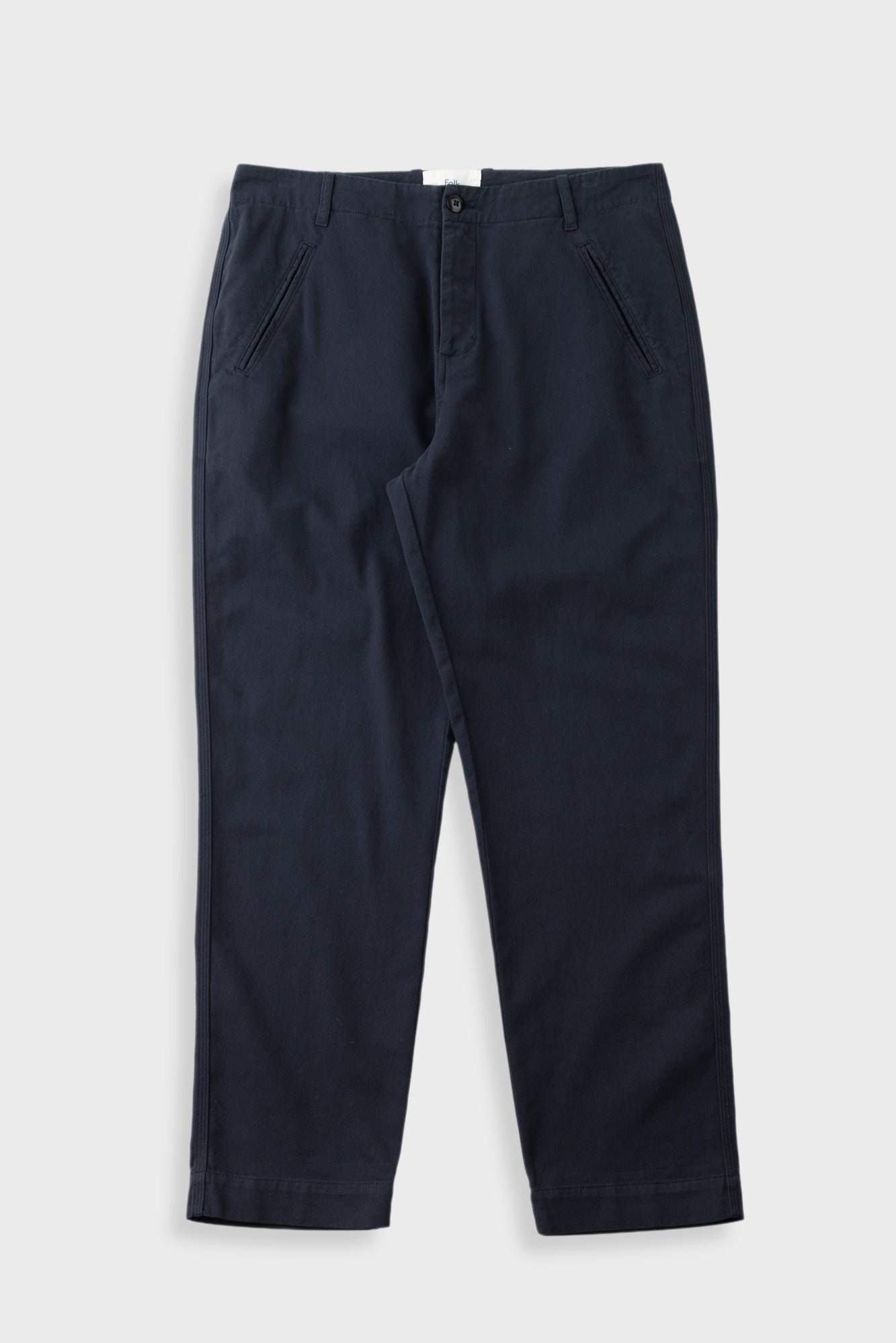 Folk | Folk Lean Assembly Pant - Soft Black Brushed Twill
