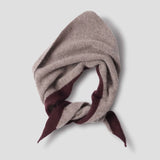 MHL | Tipped Scout Scarf - Pebble / Mahogany