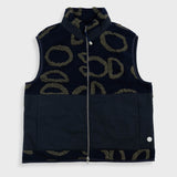 Signal Gilet - Navy Circle Jacquard