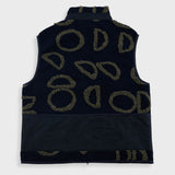 Signal Gilet - Navy Circle Jacquard