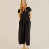 Sideline | Daisy Jumpsuit - Black
