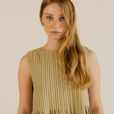 Sideline | Minnie Top - Ochre Stripe