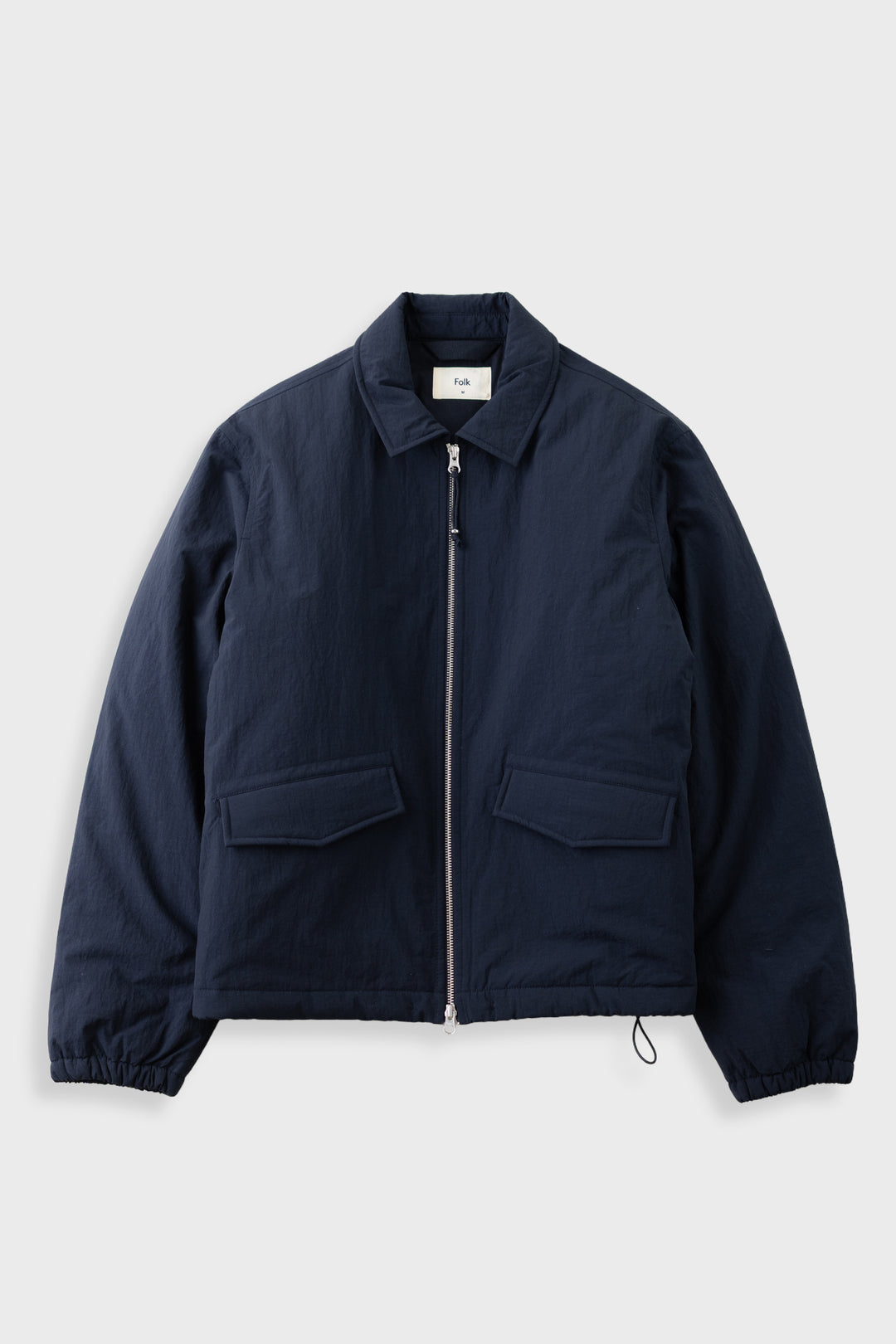 Folk Wadded Bomber - Navy Ripstop Nylon