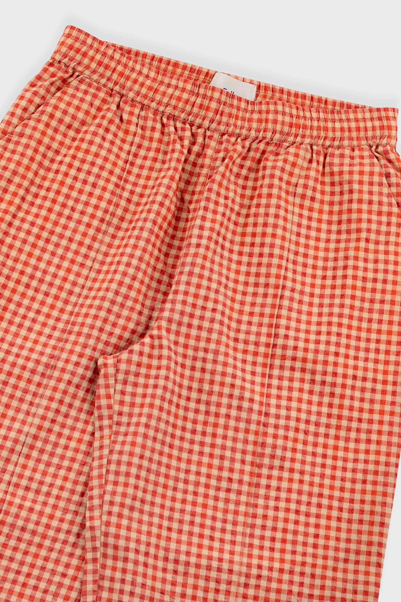 Folk | Folk Wide Fit Trousers - Red Oxide Textured Check