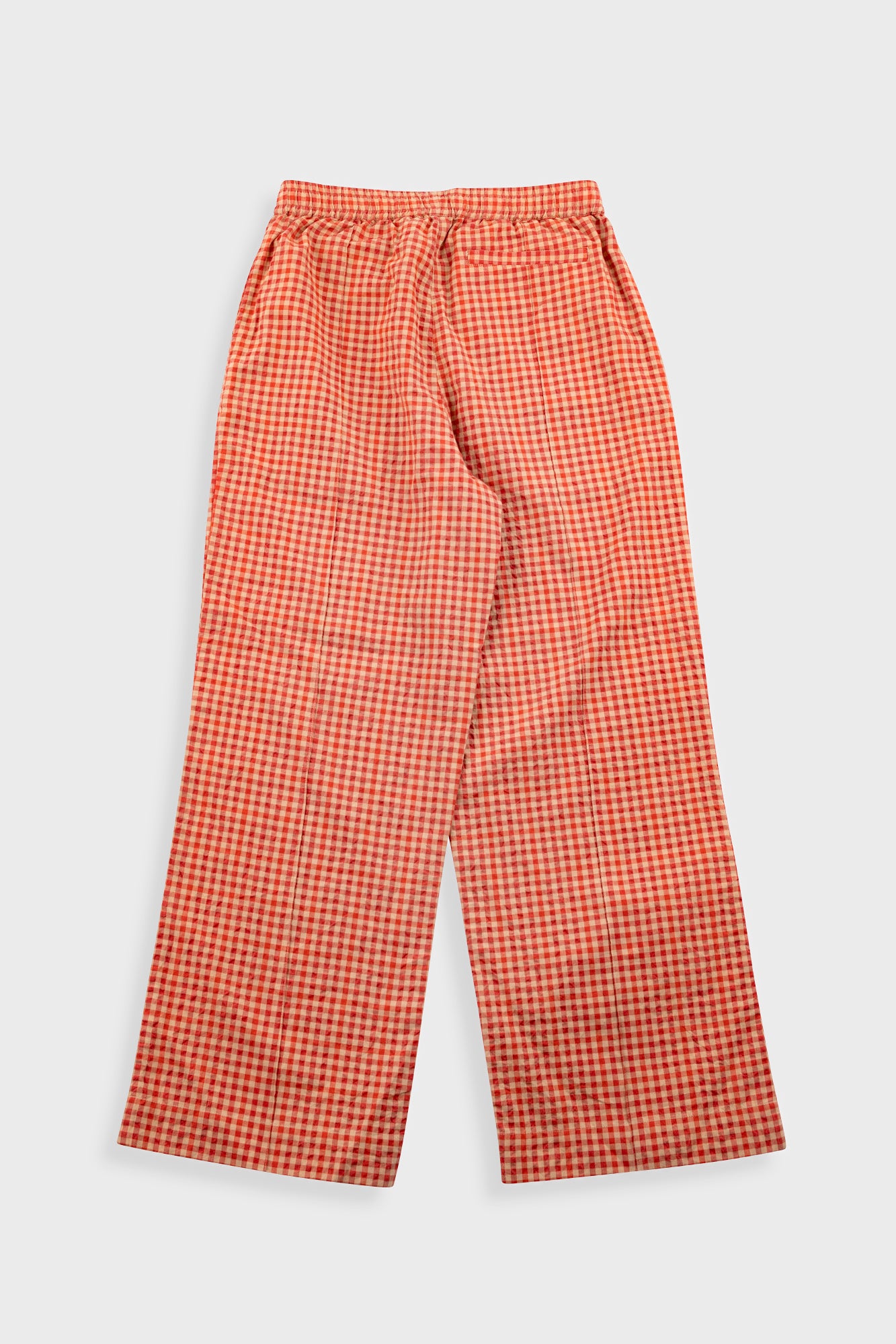 Folk | Folk Wide Fit Trousers - Red Oxide Textured Check
