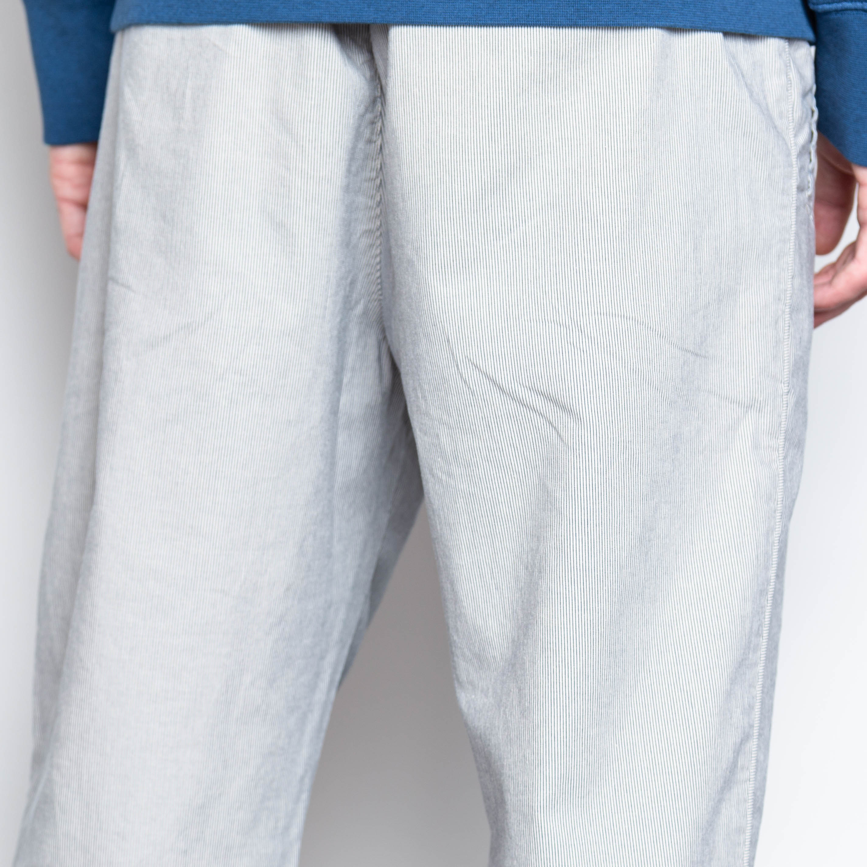 Folk | Cotton Linen Trouser - Stone Stripe