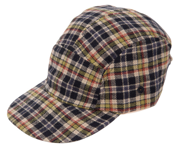 5 Panel Cap - Pepper Charcoal Check