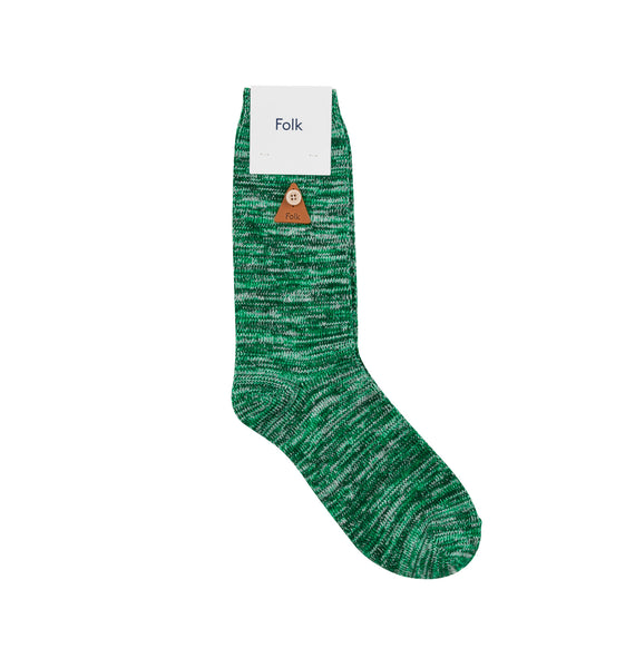 Melange Socks - Green Mix