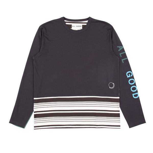 Surplus Stripe Tee - Soft Black Mix