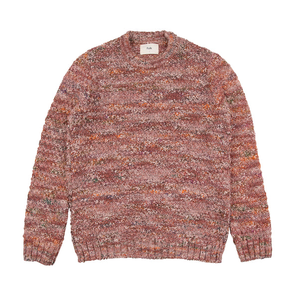 Mixed Yarn Crew - Smokey Pink Mix