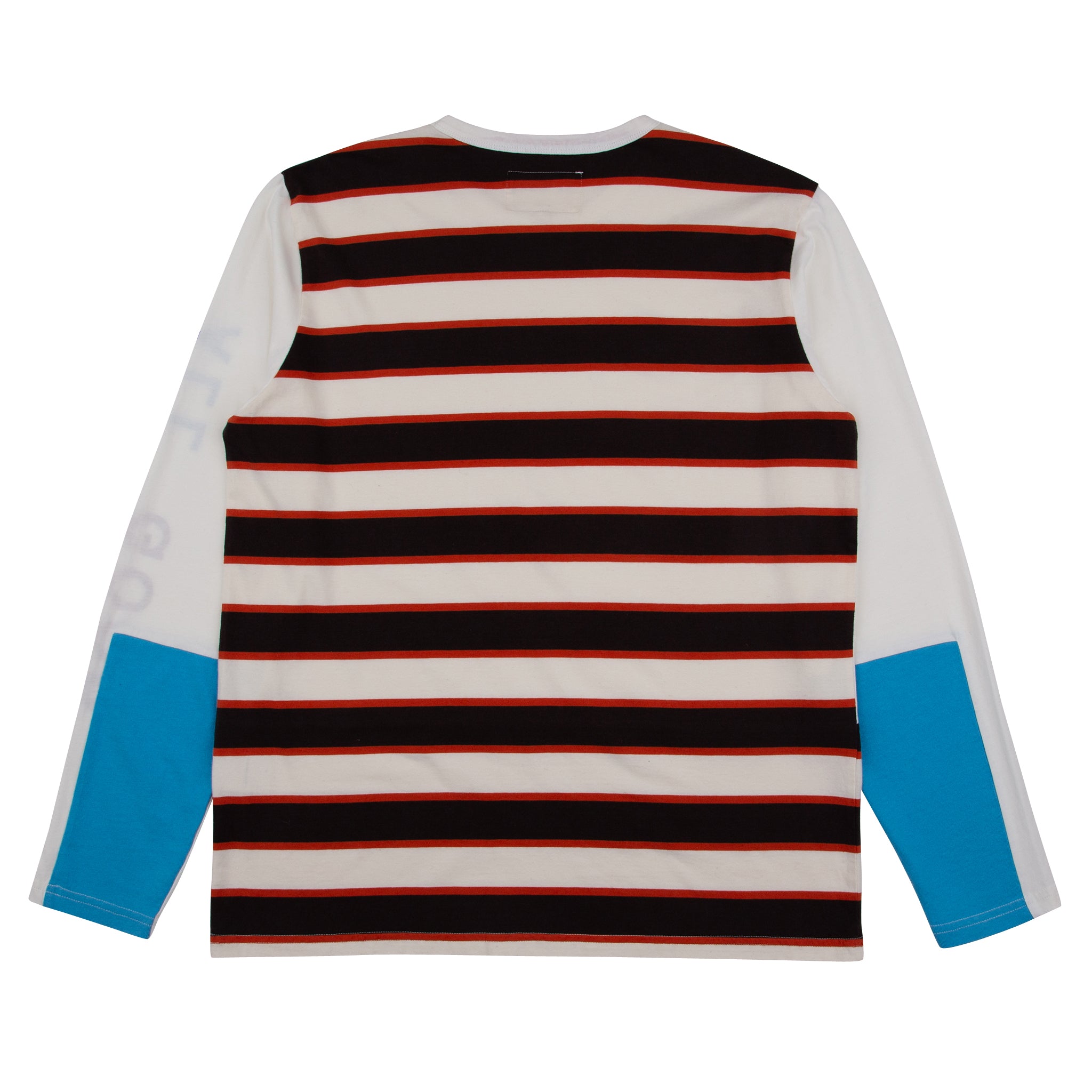 Folk Surplus Stripe Tee Off White Mix