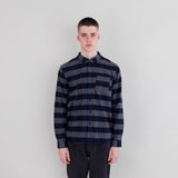 Folk | Relaxed Fit Shirt - Ink Flannel Check