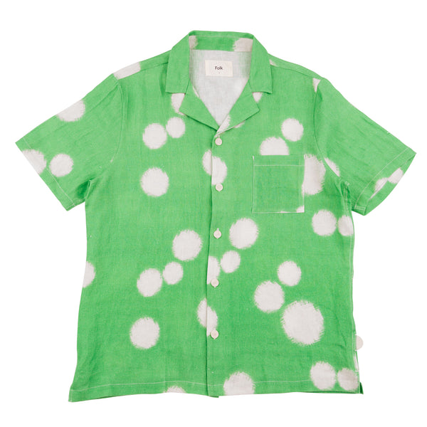 SS Soft Collar - Green Dot Print