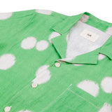Folk | SS Soft Collar - Green Dot Print