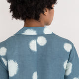 Folk | Shirt Dress - Indigo Woad Dot Print