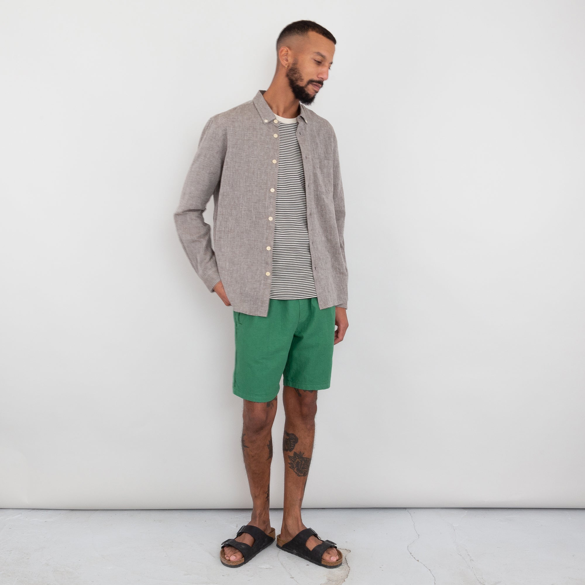 Folk | Relaxed Fit Shirt - Taupe Texture