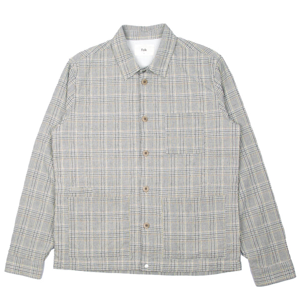 Assembly Jacket - Ecru Crinkle Check