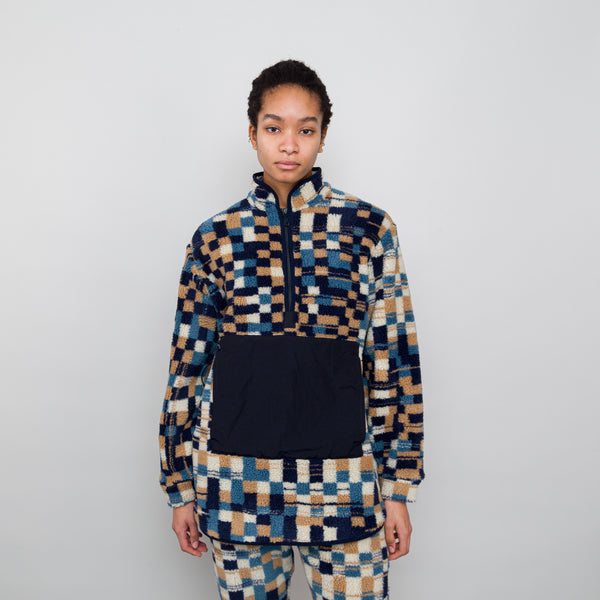 Pullover Fleece - Warp Checkerboard
