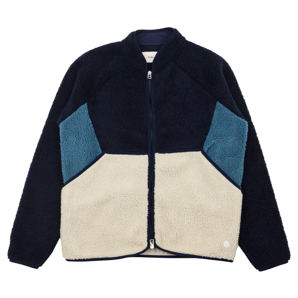Puzzle Zip Fleece - Navy Woad Mix