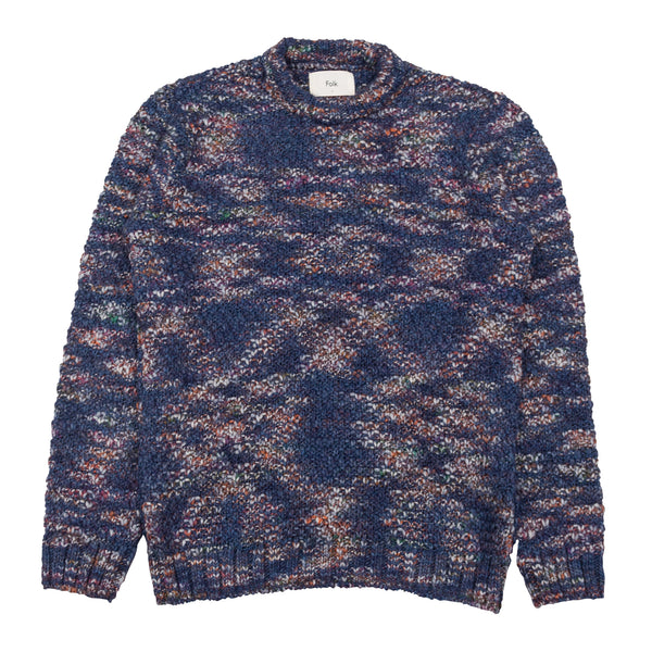 Mixed Yarn Crew - Ink Mix