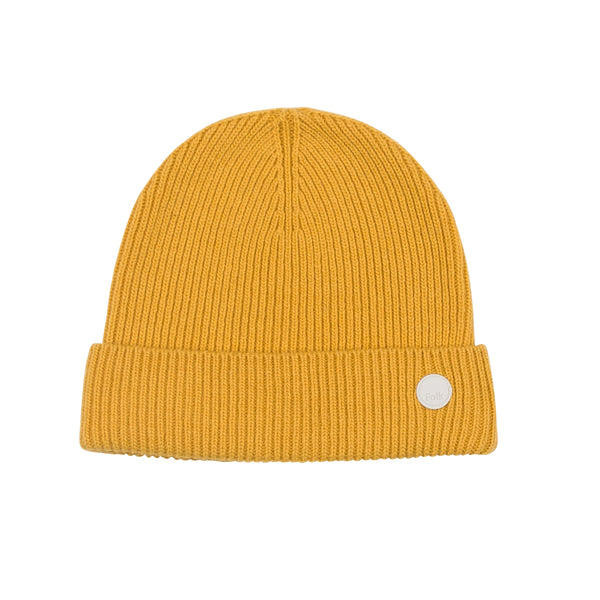 Wool Cashmere Beanie - Mustard