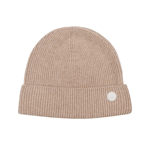 Wool Cashmere Beanie - Oat