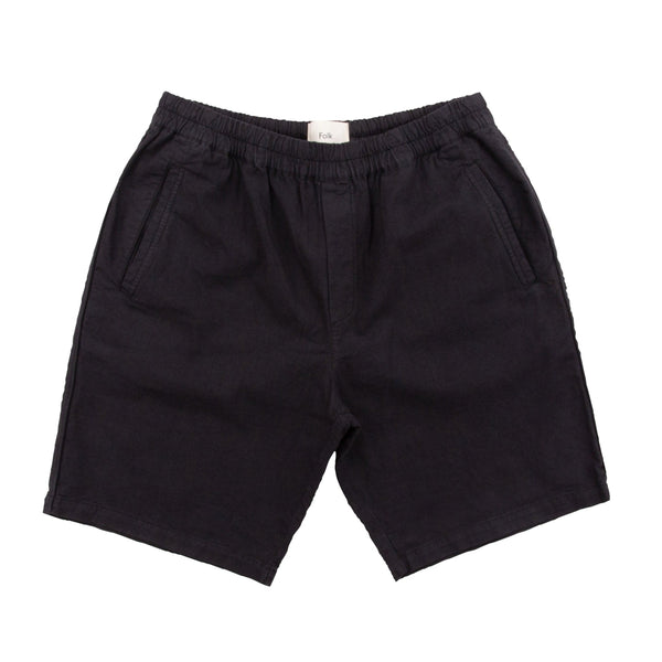 Cotton Linen Short - Soft Black