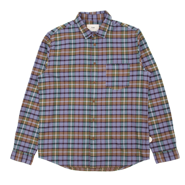 Relaxed Fit Shirt - Blue Check