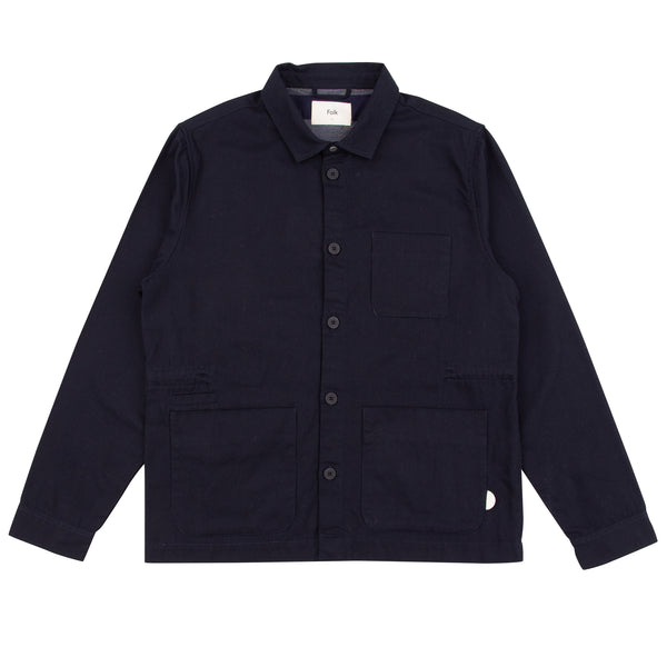 Assembly Jacket - Navy Ink Flannel Check