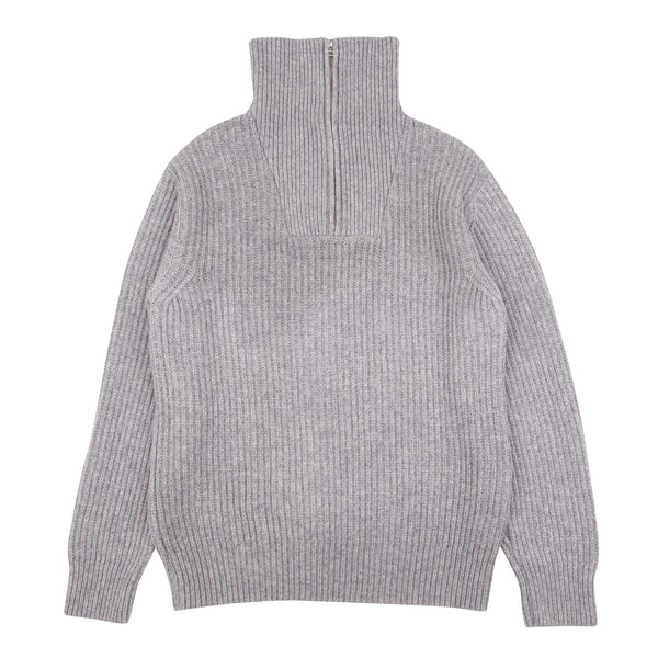 Patrice Rib Funnel - Grey Melange