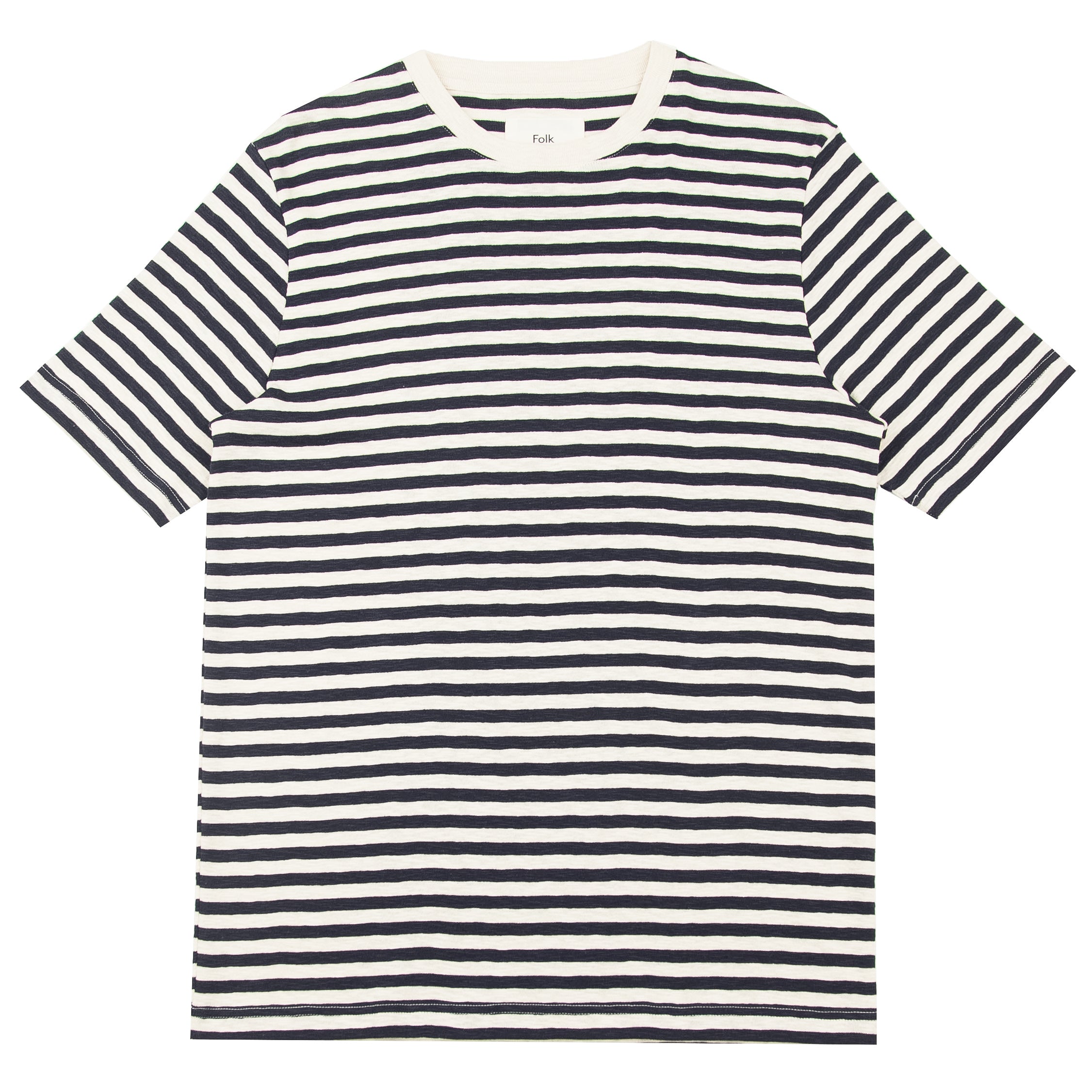 Classic Stripe Tee - Ecru Navy – Folk